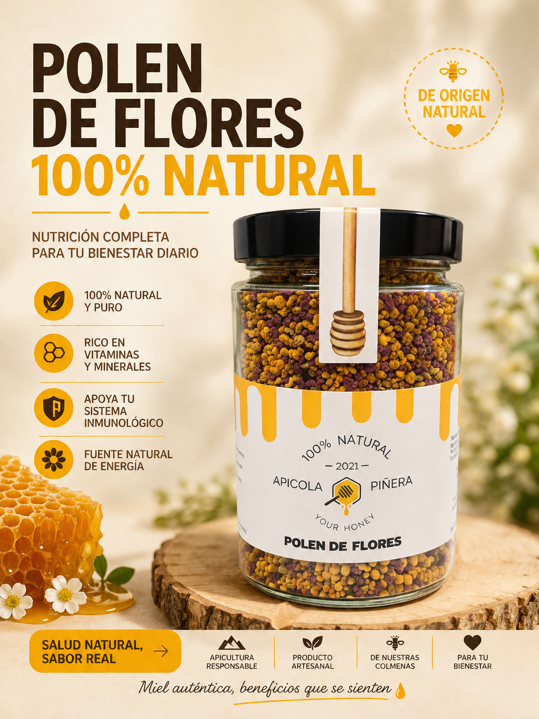 Polen de flores 225gr