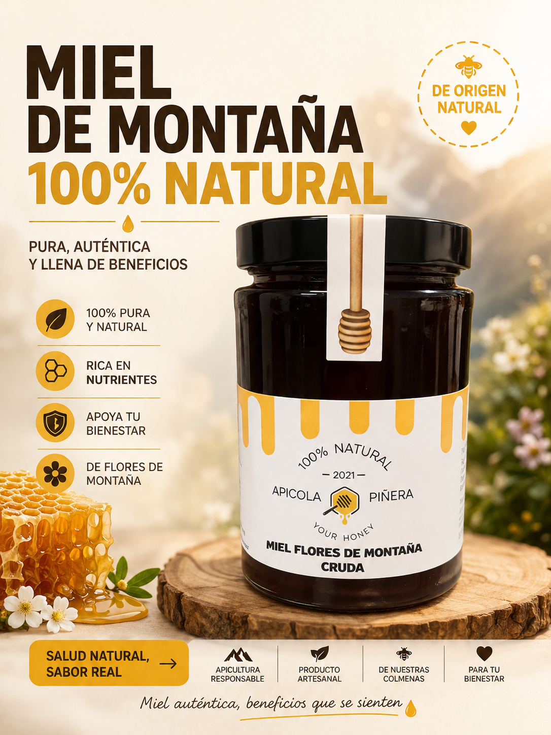 Miel Flores de Montaña 500gr