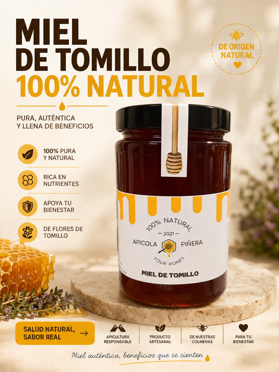 Miel de tomillo 500gr
